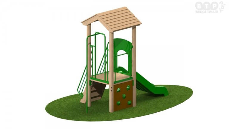 Single Deck Play Tower with Roof