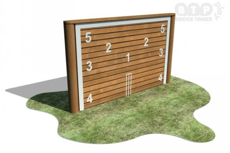 Ball Wall with Number Target and Cricket